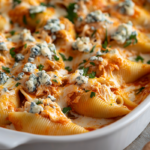 inesboulila A baking dish filled with stuffed buffalo chicken s 5761d9d6 7b2d 4c40 996b 52e200dfbc4b