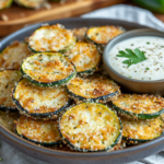 inesboulila A close up shot of a plate of crispy baked zucchini 5baededa 4b2c 417b 8afd 32f951431314