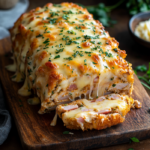 inesboulila A freshly baked Chicken Cordon Bleu Meatloaf golden feb2198e da8f 4b43 8a72 81cb76b72bc6