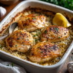 inesboulila A freshly baked dish of Oven Baked Chicken and Rice 61aa9279 7052 4e65 a5c4 f5342a830de7
