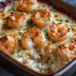 inesboulila A freshly baked shrimp casserole in a rustic baking c0d027e1 ed07 4e67 b6a8 65b3423b5dac