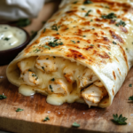 inesboulila A freshly made Cheesy Garlic Chicken Wrap sliced in a69e555e bcad 4397 ba51 3c2ad6a100fb