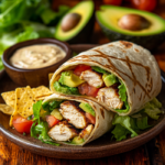 inesboulila A freshly made Chicken Avocado Wrap sliced in half 3f22e5af 7177 4ab9 af1f 813ef287413c
