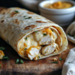 inesboulila A freshly made cheesy garlic chicken wrap cut in ha eb6a1bdf f614 4c16 851a 0873222552f6