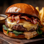 inesboulila A freshly made smash burger with a perfectly seared e3eb0bfb 0d91 4bda 822d 98ce3afd8a98