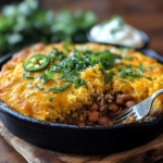 inesboulila A hearty Cowboy Cornbread Casserole featuring a gol a77fdfe9 9a5c 4cdb a5b3 9774af9c5d00