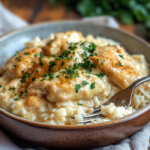 inesboulila A hearty serving of creamy smothered chicken and ri ada4a836 4702 4574 9c4d 308bfa68dc8f