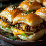inesboulila A plate of Cheese Puff Sliders neatly arranged on a cb8a12f5 ed03 41bb 9f17 346c8ee50e30