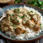 inesboulila A plate of Creamy Herb Chicken Basmati Rice featur 0700bd96 751e 4684 9ea0 ab46fb0c269a 1