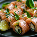inesboulila A plate of Light Zesty Salmon Rolls featuring thin c1bca368 5717 40fd 87a4 f06677b971a1
