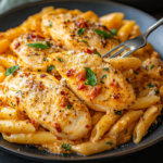 inesboulila A plate of Marry Me Chicken Pasta featuring tender f50c7a6b 5e89 4ff4 8f0a 2ab09f62b325
