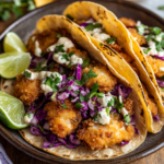 inesboulila A plate of crispy fish tacos featuring golden perfe 0a0dd49f a010 4404 bb57 cf865ec99967
