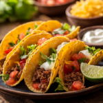 inesboulila A plate of freshly made ground beef tacos served in 5fe3e886 2878 4f78 8412 154f53f6a822