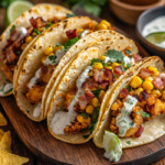 inesboulila A plate of fried chicken street corn tacos served i 18b7d5b6 ea7a 45bc 8e22 a555be7c7574