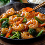 inesboulila A sizzling pan of Garlic Shrimp Stir Fry featuring 708a2546 efe1 40b0 b71b ad1af1cc039d