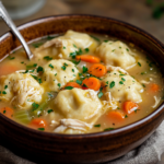 inesboulila A steaming bowl of Chicken and Dumpling Soup featur 22dfc67f a63a 4aae 9064 57c8a615189b