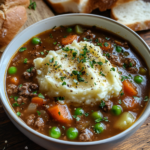 inesboulila A steaming bowl of Shepherds Pie Soup filled with h 7d5aa834 8987 44f4 bc48 889295b237a3