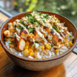 inesboulila A vibrant Street Corn Chicken Rice Bowl served in a f9ea72cb b72c 4d9c 8f38 55fcaf8da573