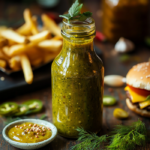 inesboulila A vibrant glass bottle of Dill Pickle Hot Sauce wit 4ce95fa8 baf6 401a 8f1a b62d24a4ed94
