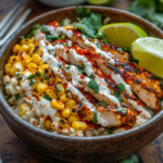 inesboulila A vibrant street corn chicken rice bowl featuring j 1f3b5f1f 5a74 480f 8115 8c94da5494b1