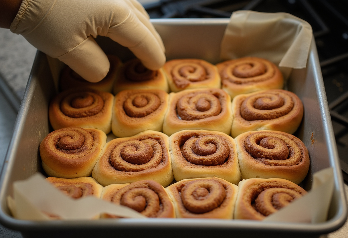 Unbaked Raspberry Cinnamon Rolls arranged in a baking dish.