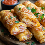 inesboulila A plate of golden crispy ham and cheese sticks fres e0cae657 3d15 4ad6 851b 7669199af8ef
