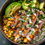 inesboulila A vibrant Street Corn Chicken Rice Bowl filled with 6af712be 5439 4fc4 b0c2 16c48322064c