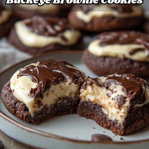 Buckeye Brownie Cookies.