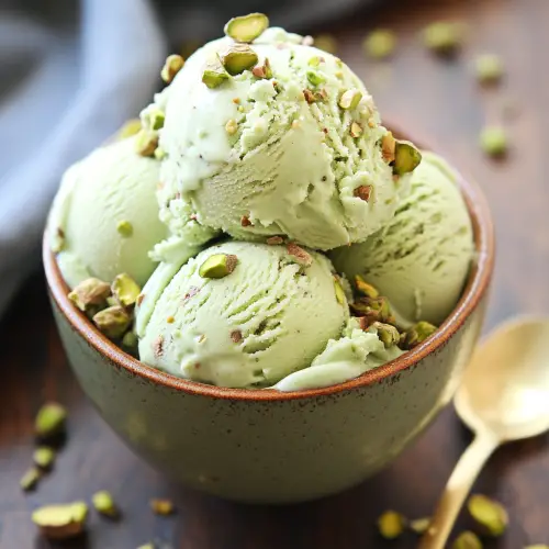 Healthy & Delicious Pistachio Ice Cream with Extra Protein