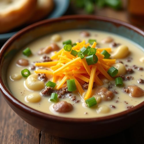 Delicious Hamburger Potato Soup Recipe