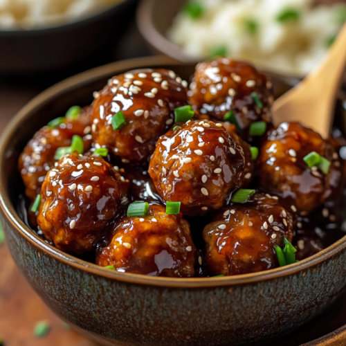 Slow Cooker Honey Garlic Meatballs