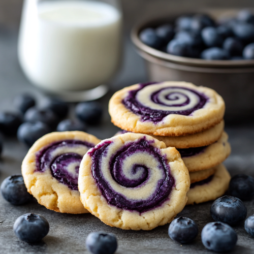 Easy Blueberry Cheesecake Swirl Cookie Recipe