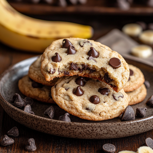 Chocolate Chip Banana Cookies