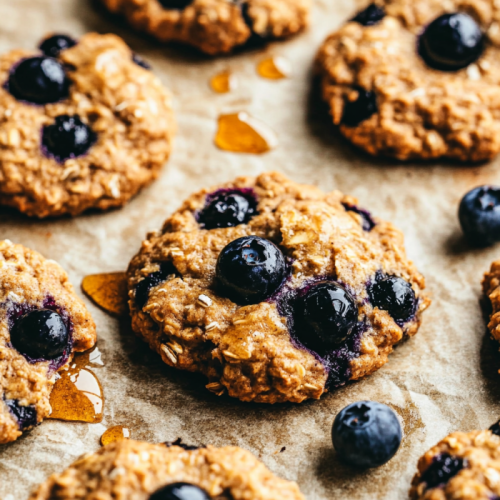Banana Blueberry Breakfast Cookies