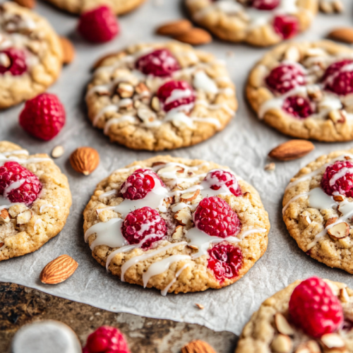 Raspberry Almond Cookies