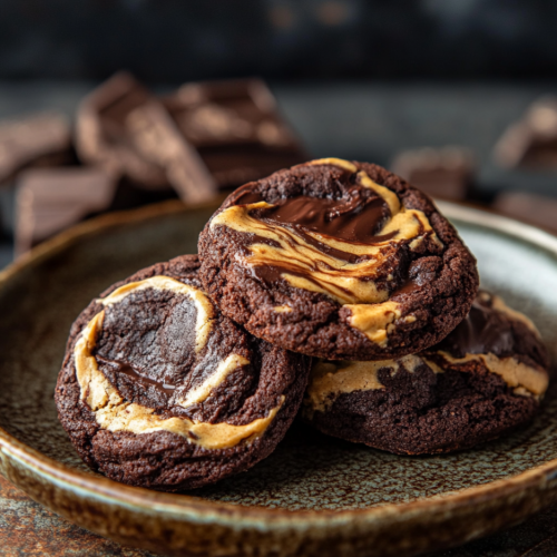 Peanut Butter Brownie Swirl Cookies