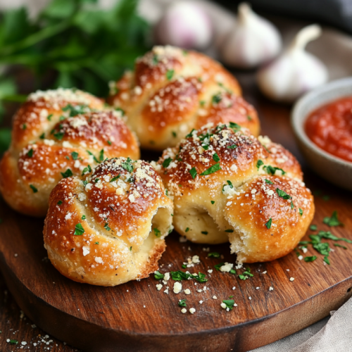 Quick Sourdough Discard Garlic Knots