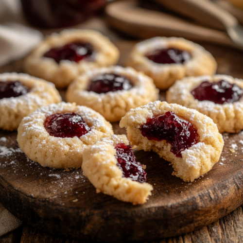 Baking Sourdough Thumbprint Cookies with Discard