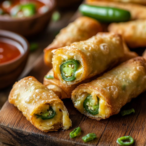 Mini Jalapeño Popper Egg Rolls