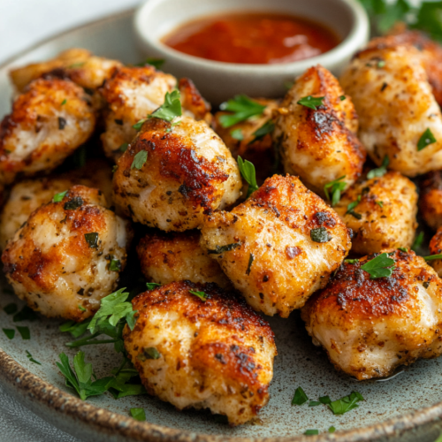 Air Fryer Chicken Bites (No Breading!)