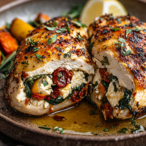 Mediterranean Stuffed Chicken