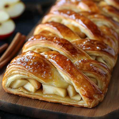 Braided Apple Puff Pastry Recipe