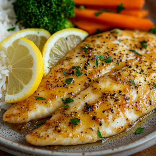 Garlic Butter Oven Baked Tilapia