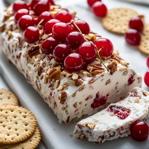 Easy Cherry Cheese Log