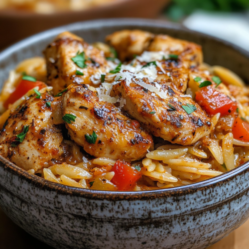 Cajun Chicken Orzo: A Spicy, Creamy One-Pan Delight