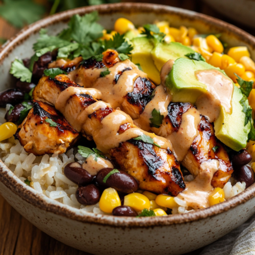 Honey Chipotle Chicken Bowls