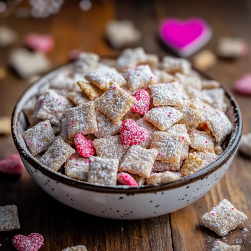 Pink Valentine’s Puppy Chow Mix