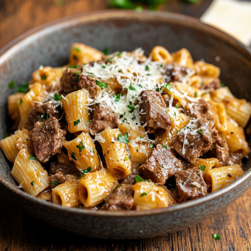 Delicious Garlic Beef Pasta – A Must-Try Slow Cooker Recipe