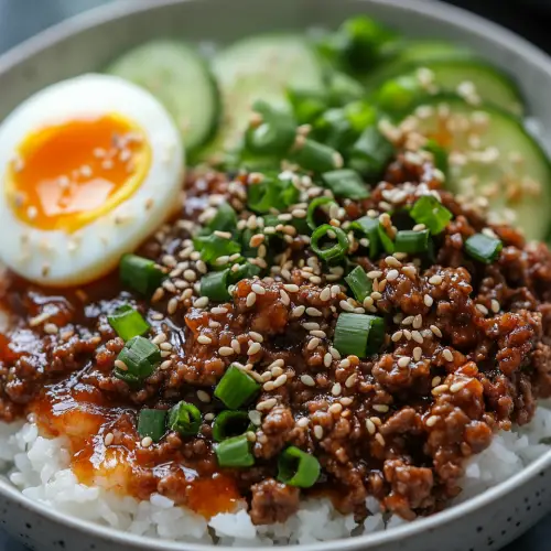 Korean Ground Beef Bowl