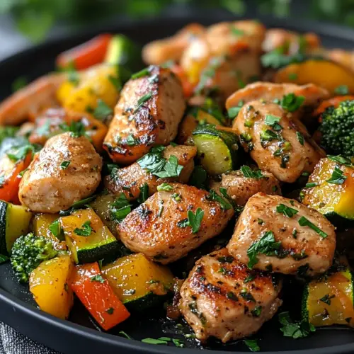 Healthy Chicken and Vegetables Skillet